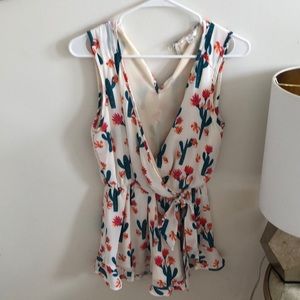 Cactus printed romper